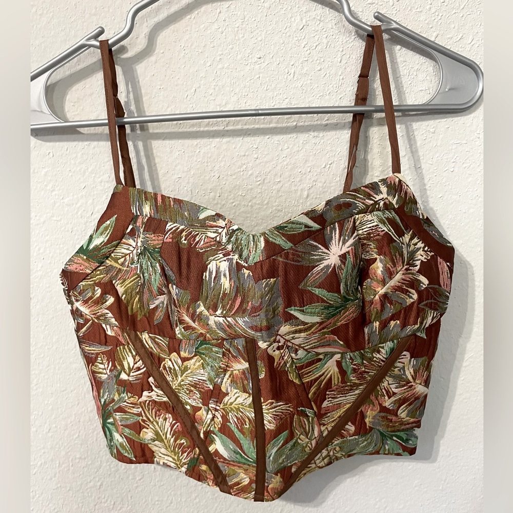 CIDER Tropical Crop Top